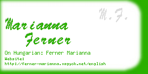 marianna ferner business card